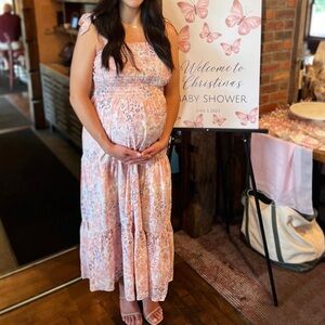 Pinkblush Floral Maxi Dress maternity